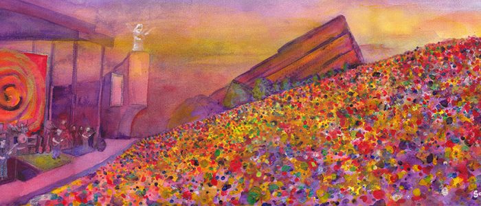 Furthur at Red Rocks by David Sockrider