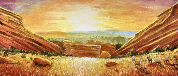 Red Rocks Primitive by David Sockrider